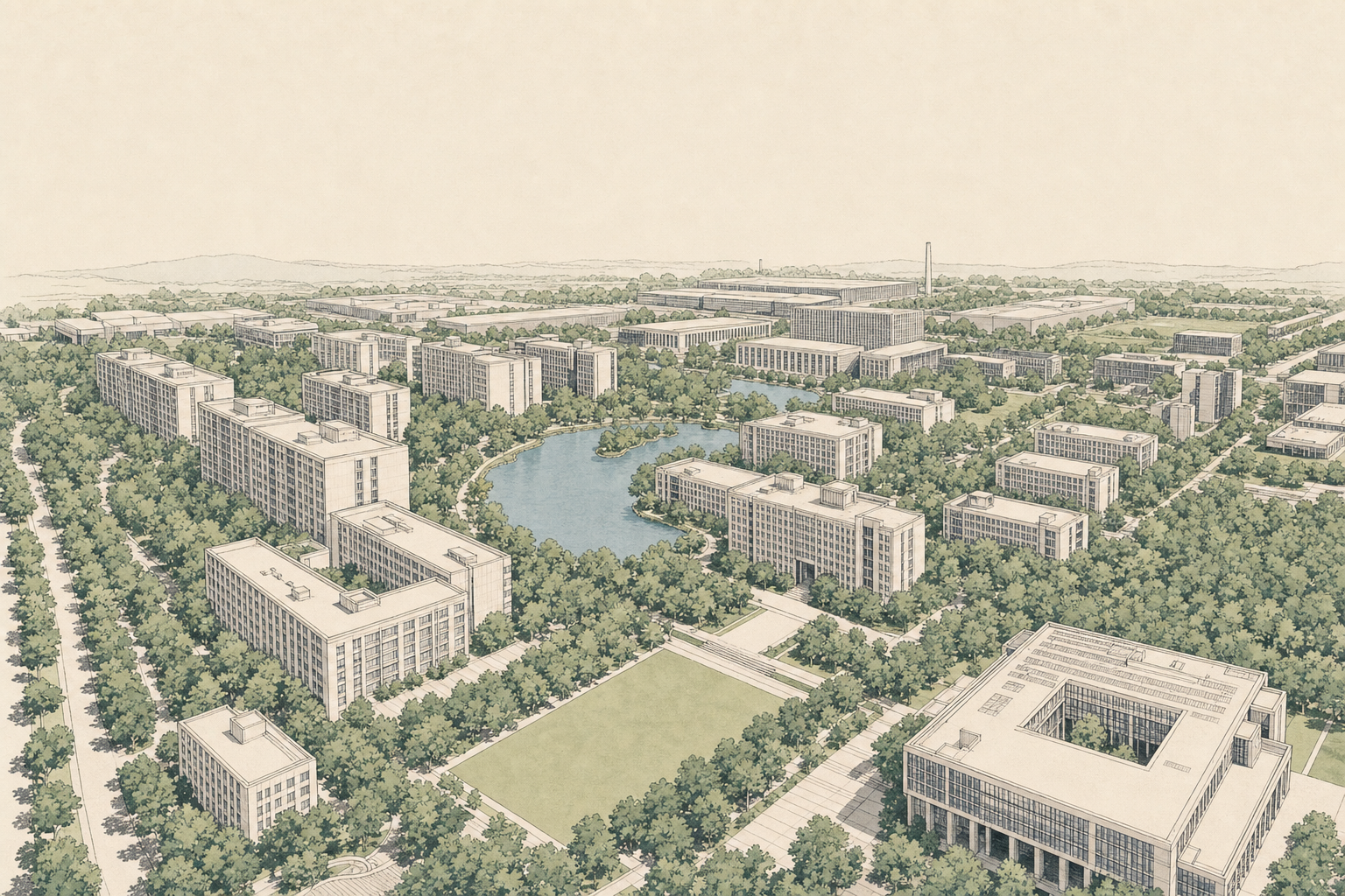 合肥大学校园实景